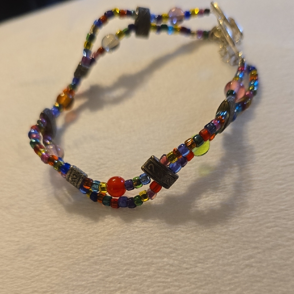 Multicolor Funky Beaded Bracelet